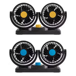 Ventilador Doble para Vehículo – Portátil, Potente y Silencioso
